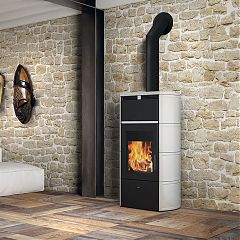 Печь FLAMMA 14 BIANCO PANNA
