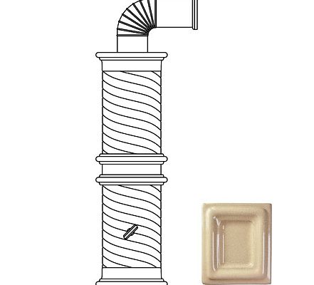 Колонна керамическая 76см (цвет-L3)