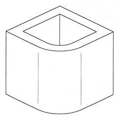 Элемент дымохода (неокр.Н=26см)
